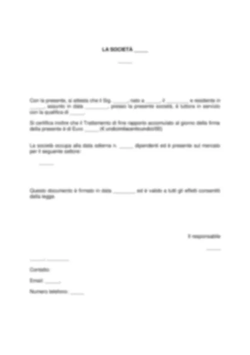 Attestato di servizio